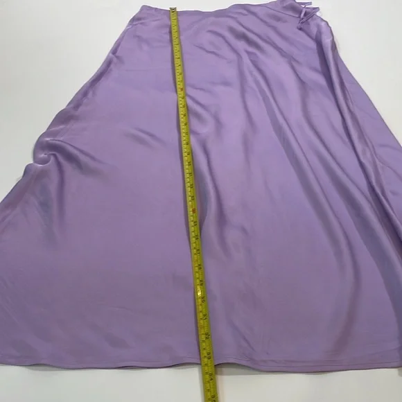 L’AGENCE Clarisa Maxi Skirt Size M NWT Lavender - Picture 7 of 12